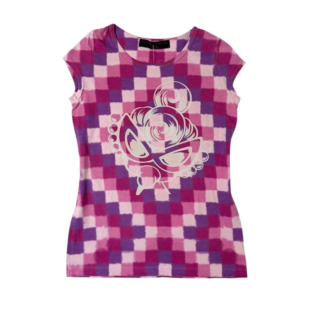 Hysteric Glamour patterned graphic baby tee